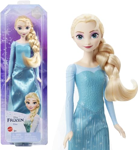 Mattel Disney Princess Dolls, Elsa Posable Fashion Doll with Signature Clothing and Accessories