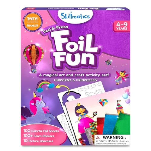 Skillmatics Foil Fun – Unicorns & Princesses No‑Mess Art Kit