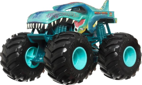 Hot Wheels Monster Trucks, Oversized Monster Truck, 1:24 Scale Die-Cast Toy Truck with Giant Wheels and Cool Designs